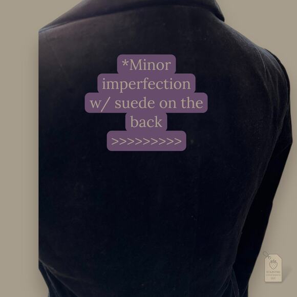 Banana Republic Black Suede Velvet Blazer Jacket Fitted Single Button 0 - Picture 7 of 10